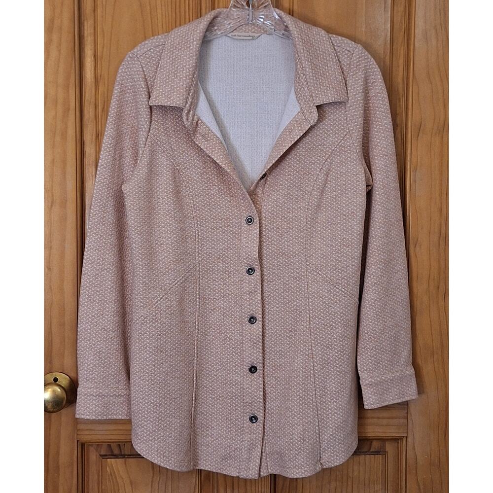 Soft Surroundings Jacket Women's Small Knit Shacket Blazer Minimalist Neutral